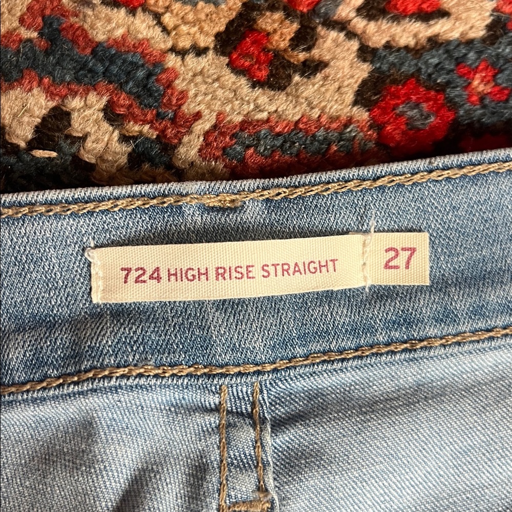 Levi's High Rise Straight Jean - Picture 3 of 4